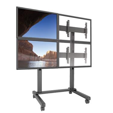 CHIEF LVM2X2U - Large Fusion 2x2 Landscape Mobile videowall cart for 4 displays Videovägg