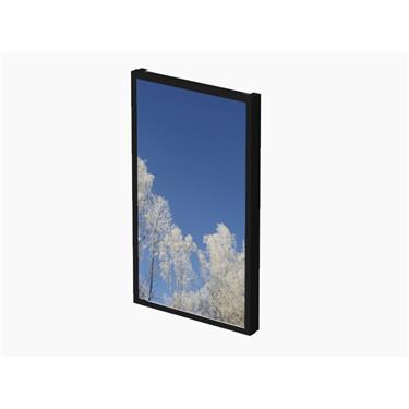 Hi-Nd Wall Casing 43" Portrait for Samsung, LG & Philips, Polycarbonate protection, Black RAL 9005 Vägg