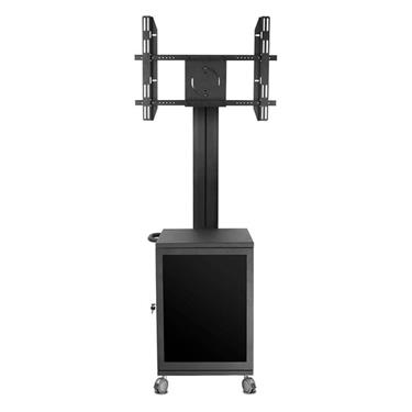 Multibrackets M Public Display Stand 180 Single MediaBox4 Black VESA Up to 800x400 Max 60kg/screen Golv
