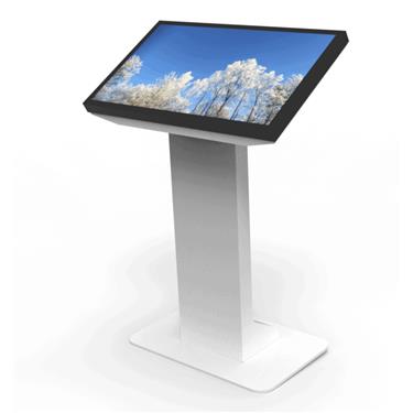 Floorstand Landscape for Samsung QM32R-T Touchscreen, White Golv