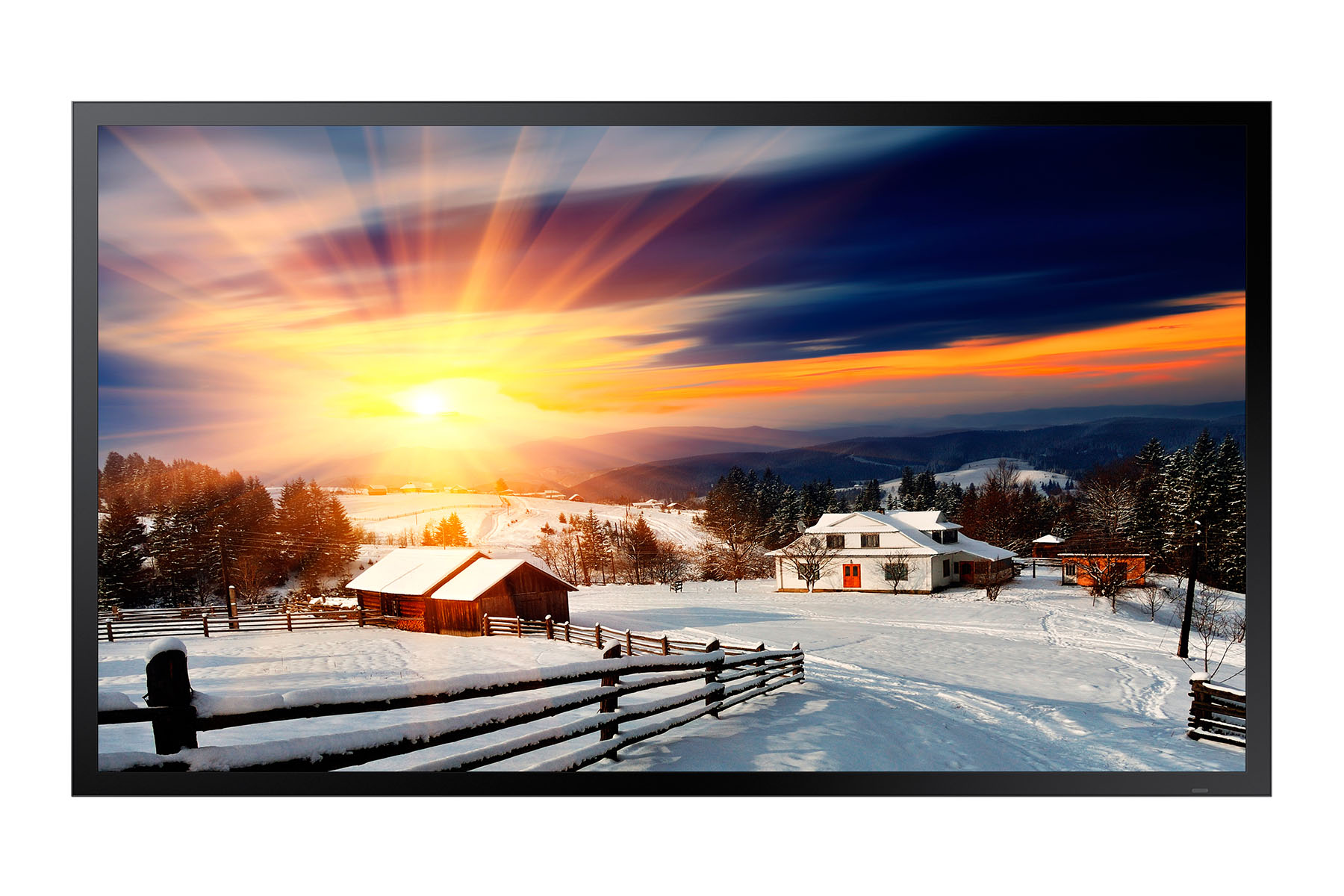 Samsung 46" 16:9, OH46B, IP56 rated display kit with protection glass, integrated power box, 3500n Fönsterskärmar